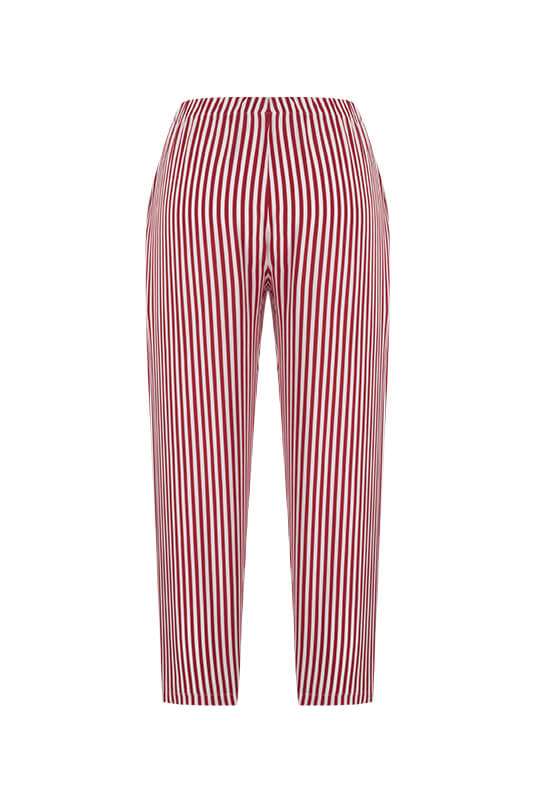 RED/WHITE STRIPED PANTS